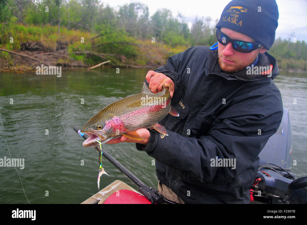 Alaska's Aniak River and its braids offer great fly fishing for rainbow