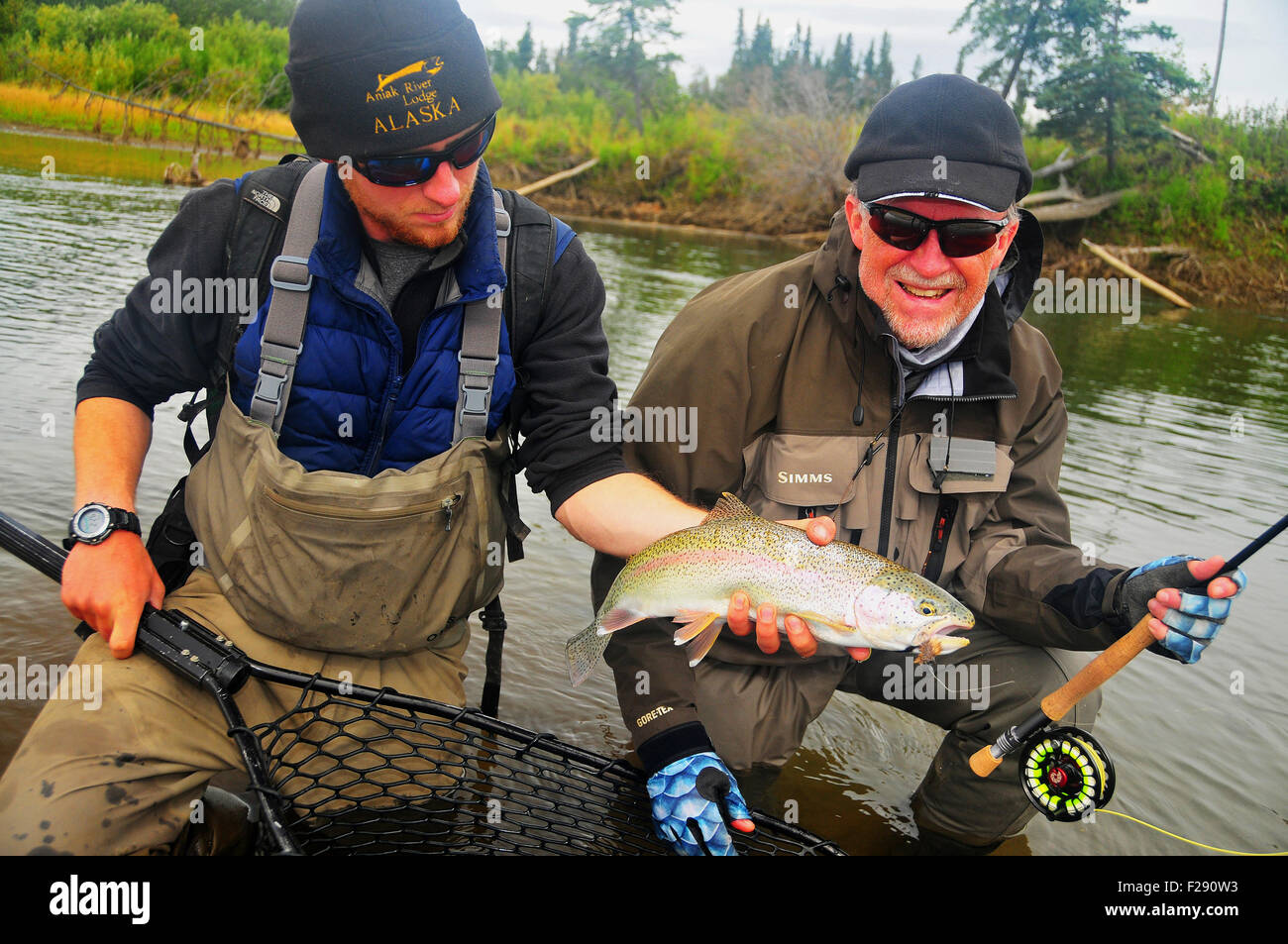 Alaska's Aniak River and its braids offer great fly fishing for rainbow