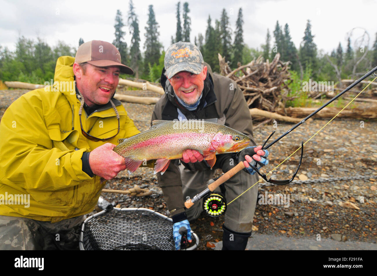 Alaska's Aniak River and its braids offer great fly fishing for rainbow