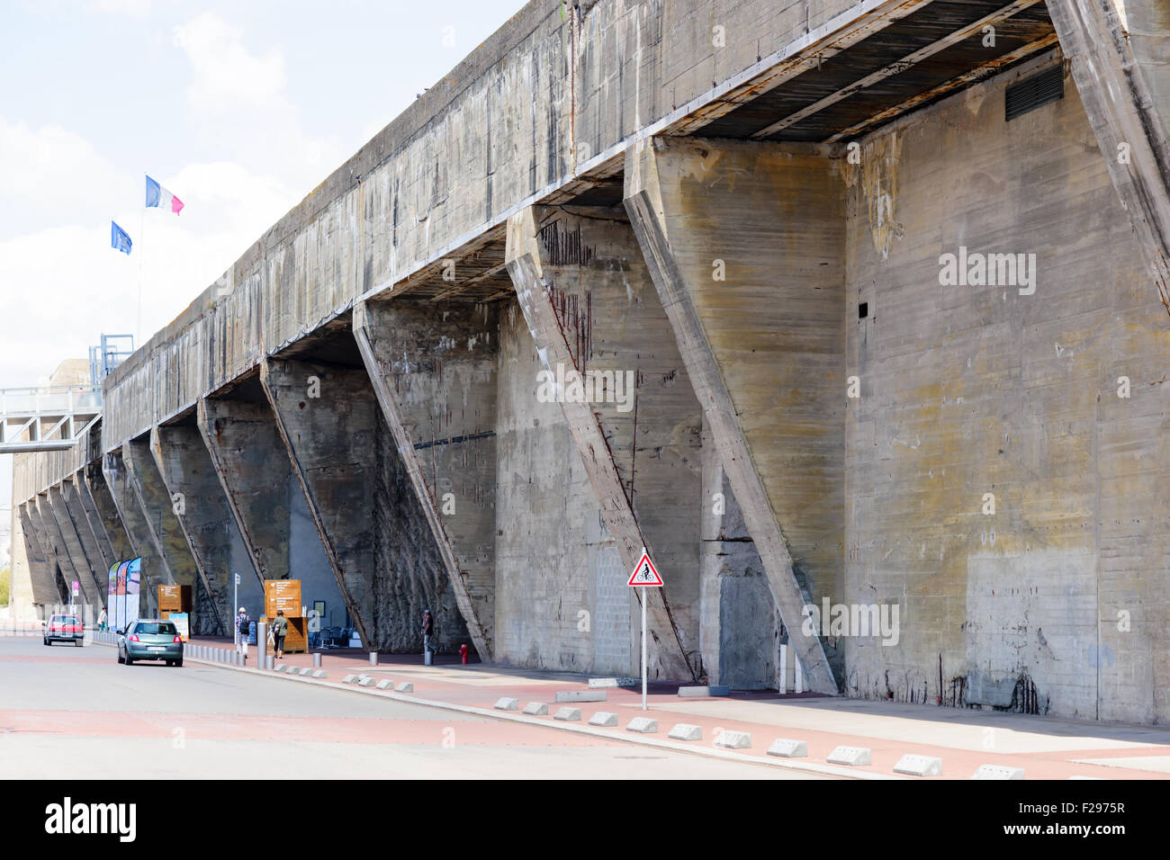 SaintNazaire Kriegsmarine submarine base france Stock Photo Alamy