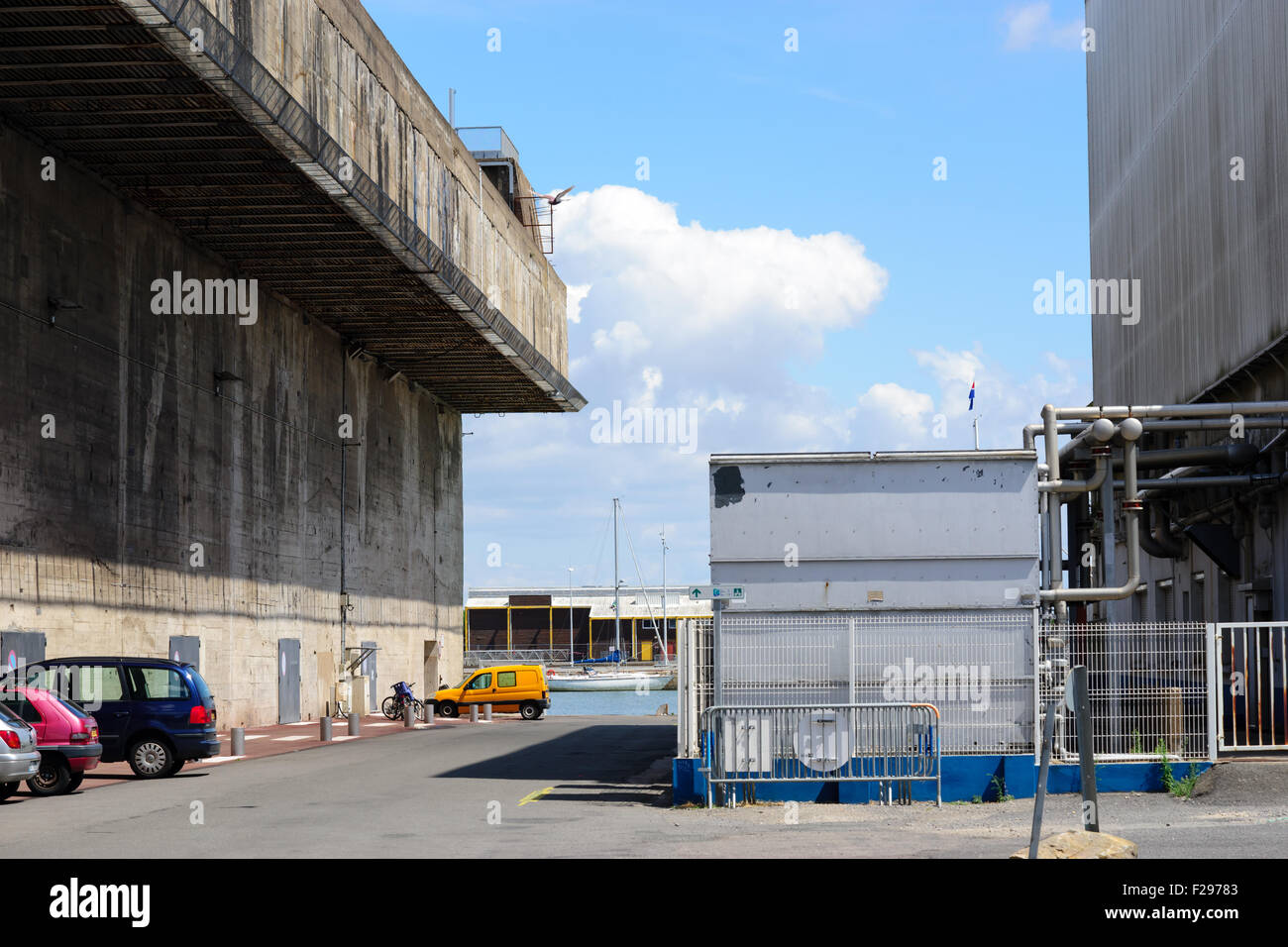 SaintNazaire Kriegsmarine submarine base france Stock Photo Alamy