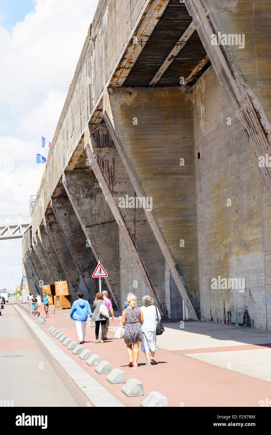 SaintNazaire Kriegsmarine submarine base france Stock Photo Alamy