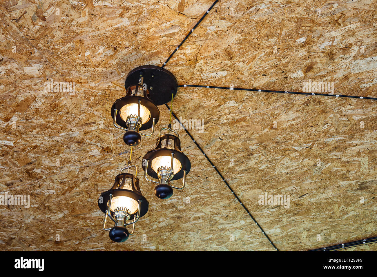 Recessed ceiling lights in room Stock Photo Alamy