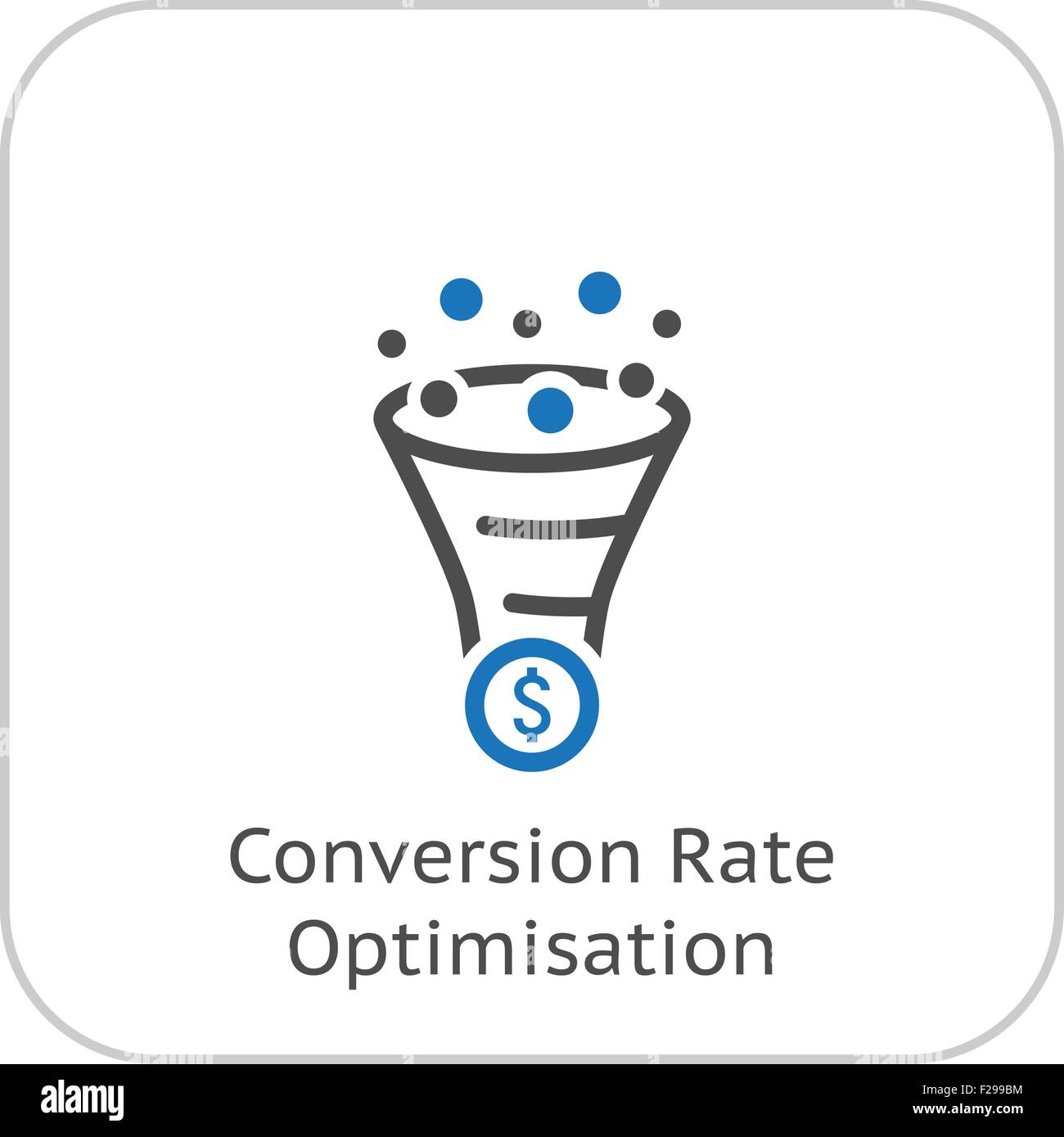 Conversion Rate Optimisation Icon. Business Concept. Flat Design Stock ...
