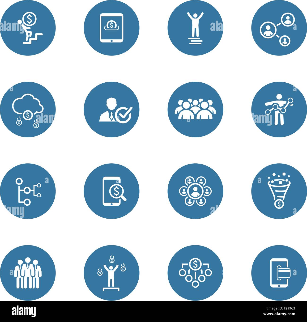 Flat Design Business Icons Set Stock Vector Image & Art - Alamy