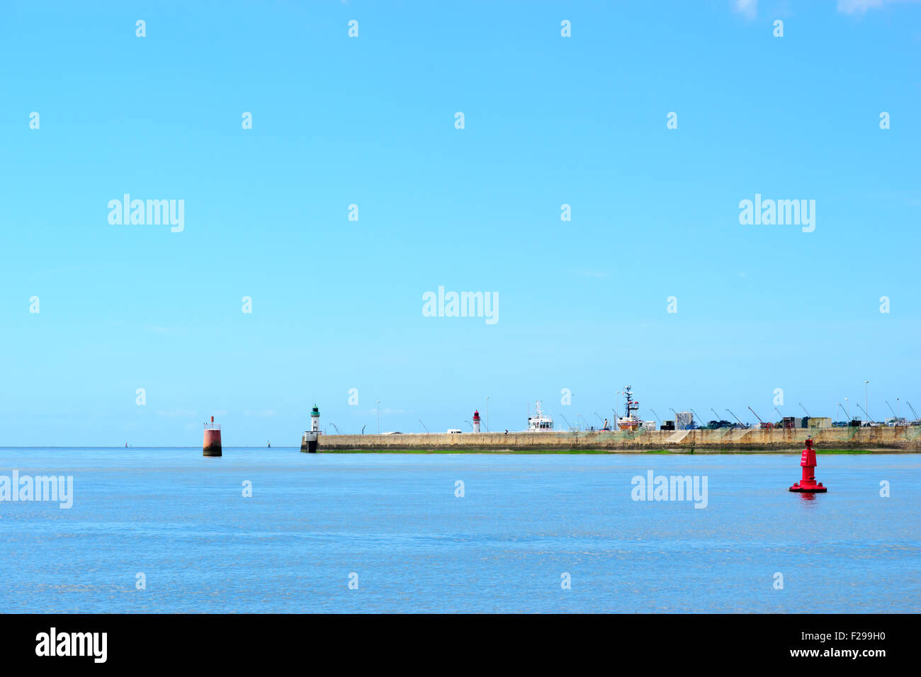 St. Nazaire Chantiers de l'Atlantique harbour Stock Photo