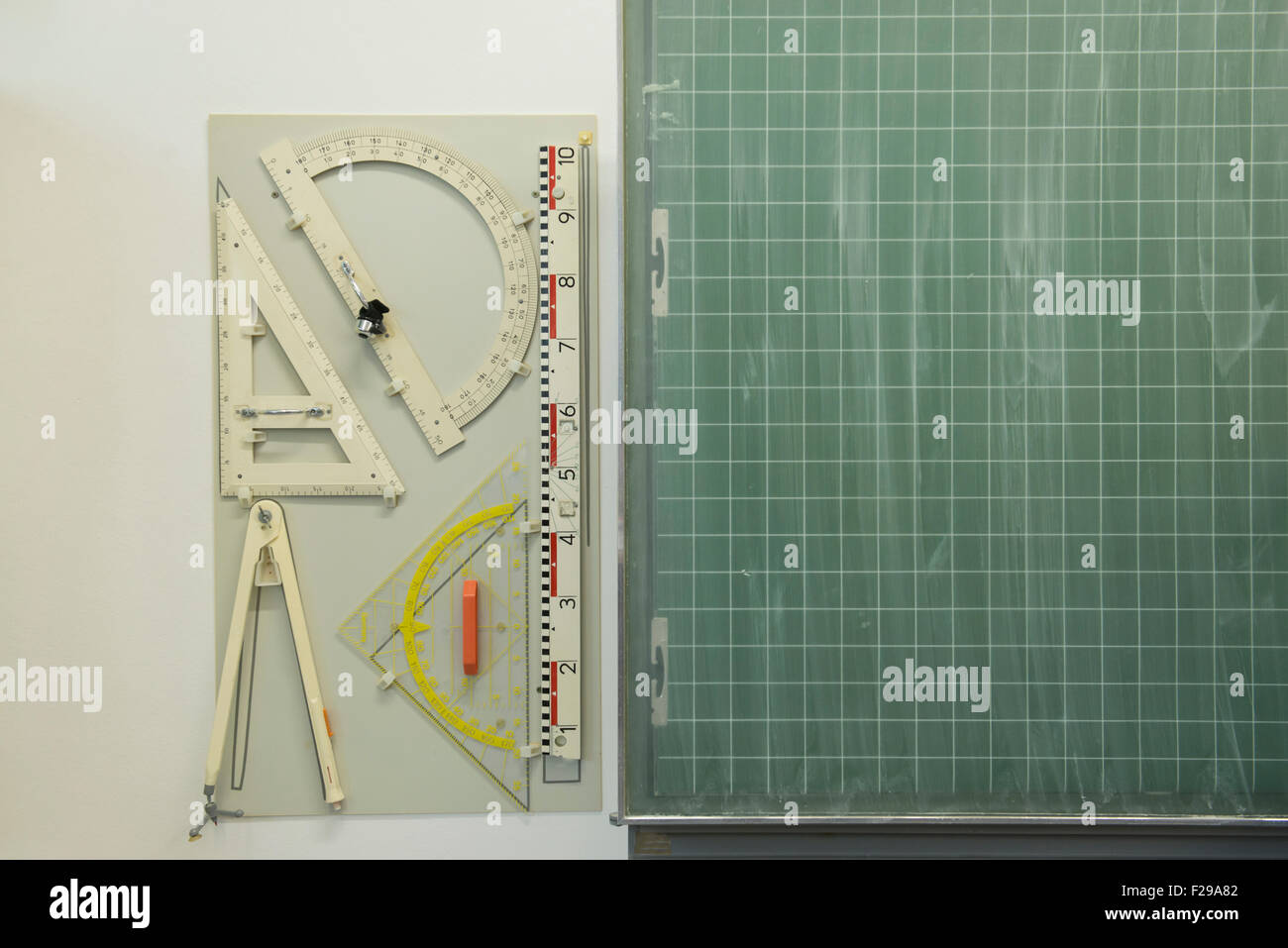 school stationery equipment set, Munich, Bavaria, Germany Stock Photo