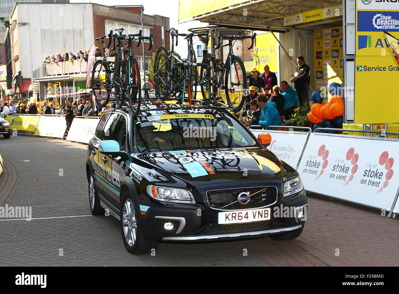 2015, Tour of Britain, Stage 6, Stoke to Nottingham, cycling, UK. The