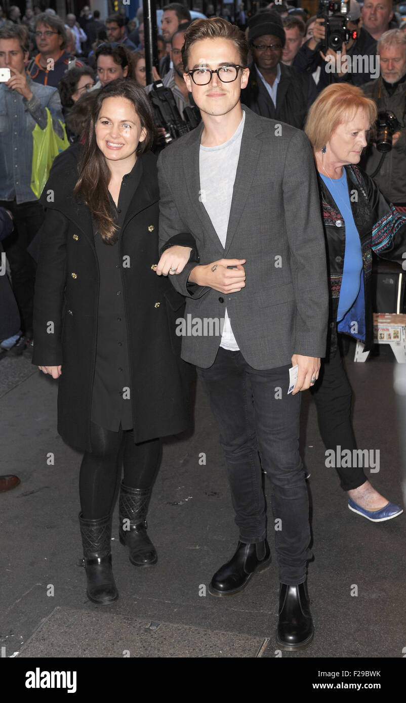 London, UK. 14th Sep, 2015. Tom Fletcher and Giovanna Fletcher attend