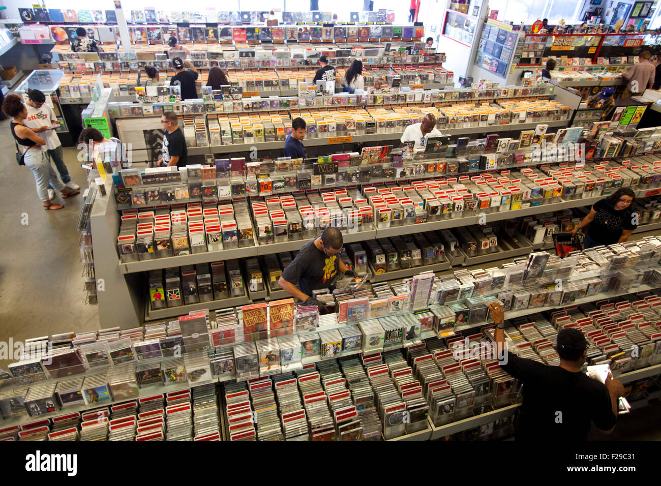 Amoeba Music store, Hollywood, Los Angeles, California, USA Stock ...