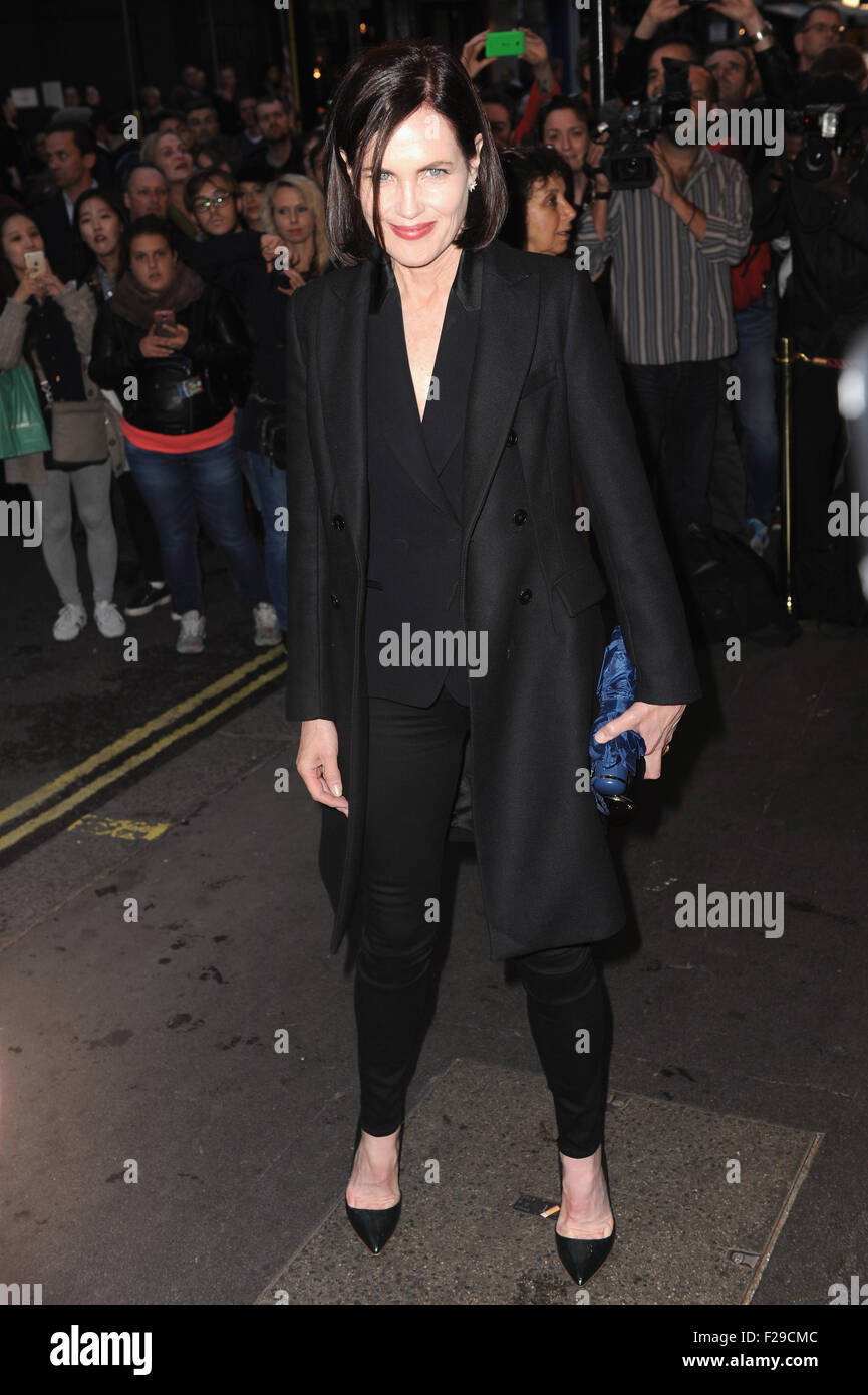 London, UK. 14th Sep, 2015. Elizabeth McGovern attends the press night for 'Photograph 51' at Noel Coward Theatre. Credit:  Ferdaus Shamim/ZUMA Wire/Alamy Live News Stock Photo