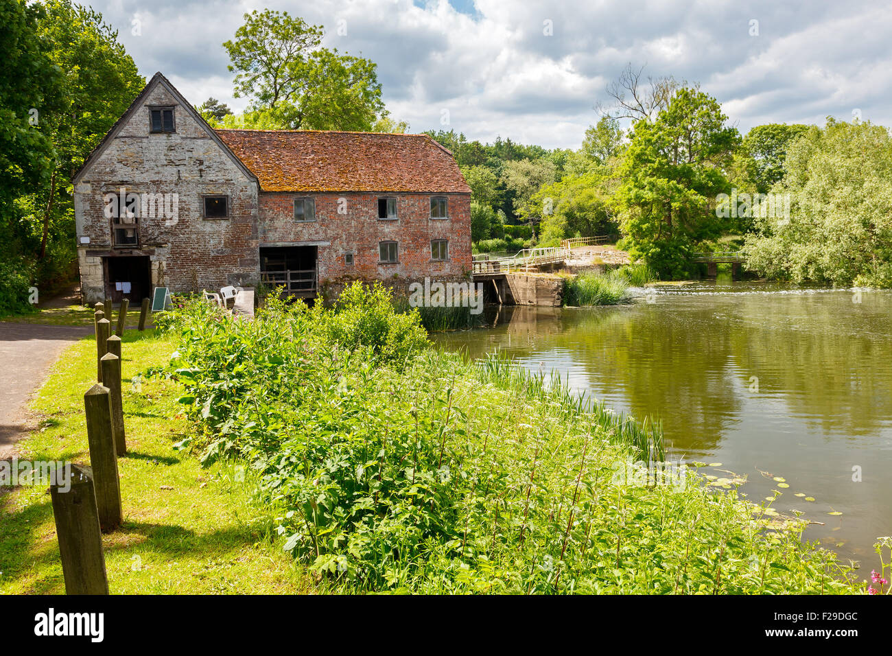 The historic Sturminster Newton Mill Dorset England UK Europe Stock