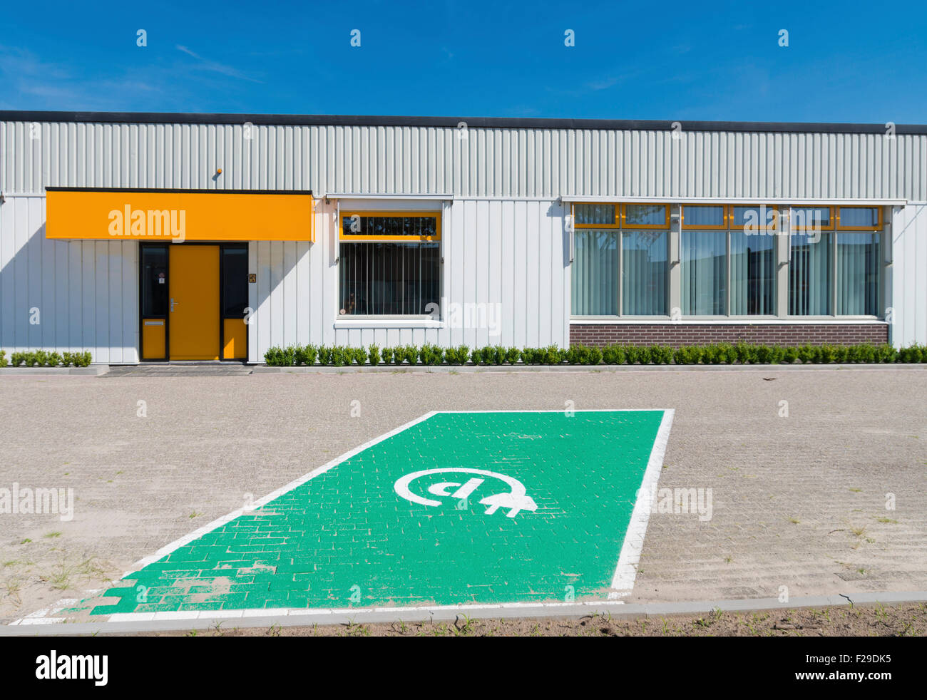 parking place for electric vehicles Stock Photo
