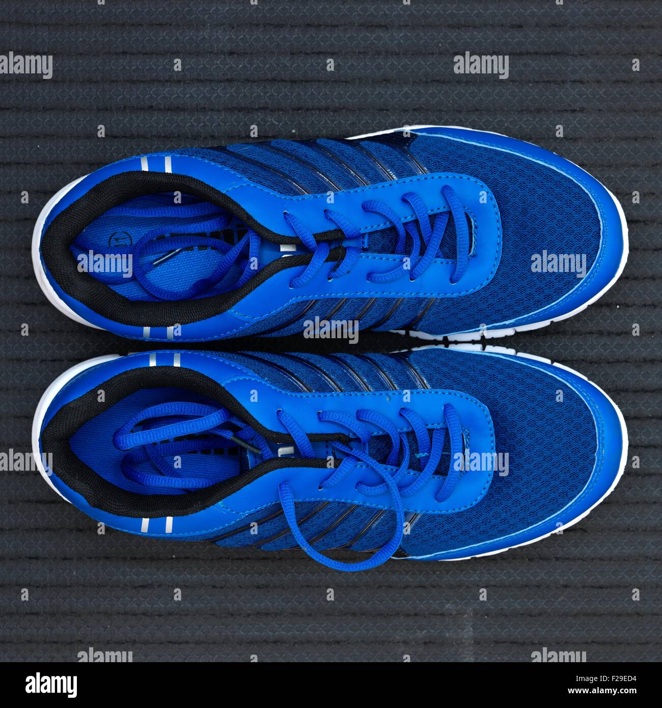 A close up shot of running shoes Stock Photo Alamy