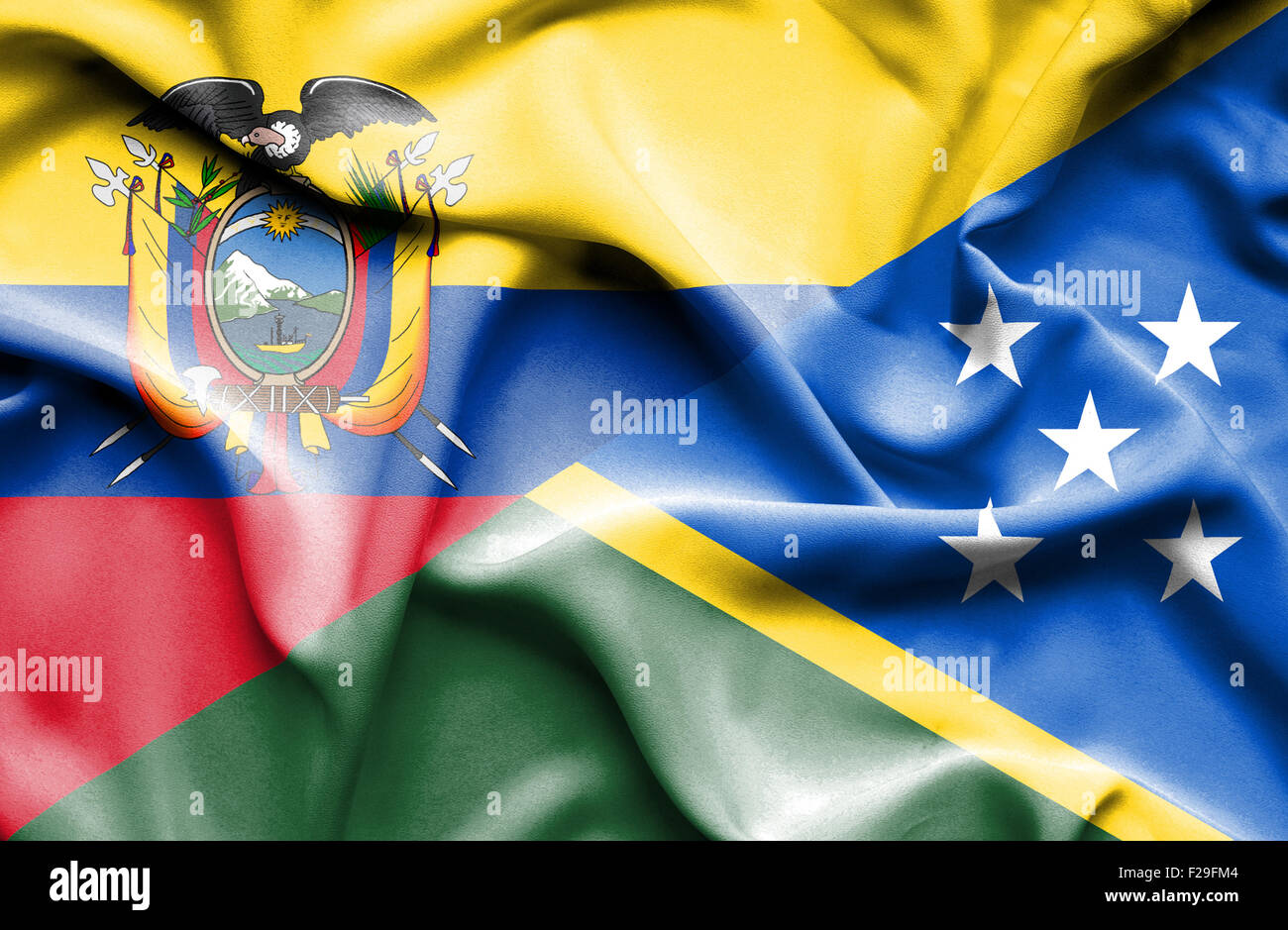 Ecuador solomon islands flag hi-res stock photography and images - Alamy
