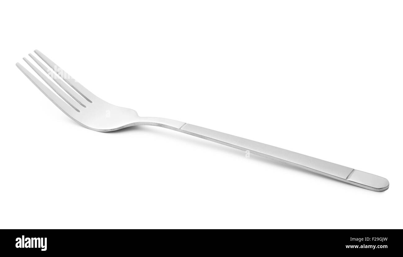 Fork on white background closeup isolated Stock Photo Alamy