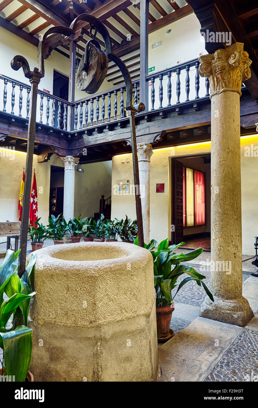 The courtyard. Cervantes Birthplace Museum, Alcala de Henares