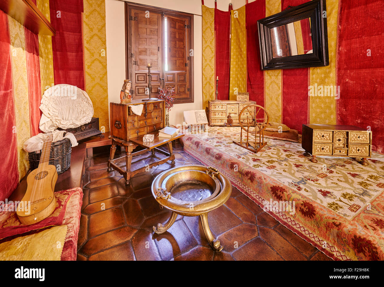 LadiesÕ drawing room. Cervantes Birthplace Museum, Alcala de Henares