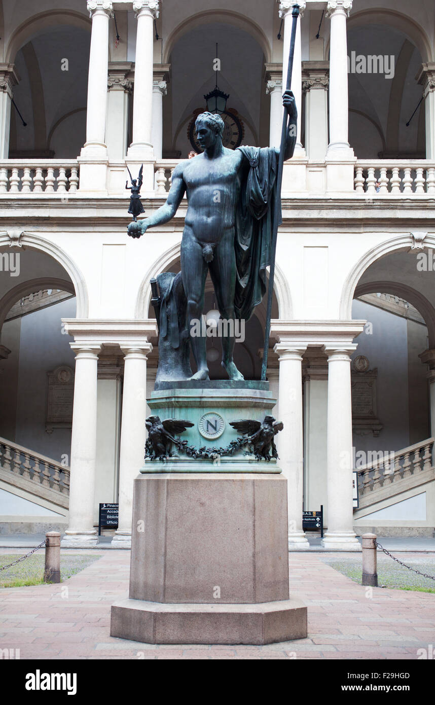 Napoleon monument, Accademy of art - Milan, Italy Stock Photo