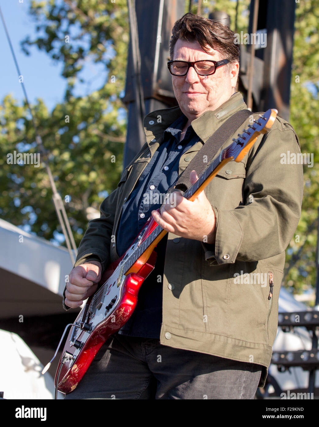 Chicago, Illinois, USA. 12th Sep, 2015. Guitarist WILL SERGEANT of Echo & the Bunnymen performs live during Riot Fest at Douglas Park in Chicago, Illinois © Daniel DeSlover/ZUMA Wire/Alamy Live News Stock Photo