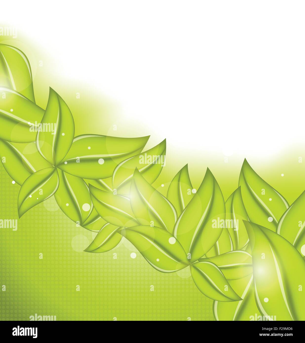 Ecology background with eco green leaves Stock Vector Image & Art - Alamy