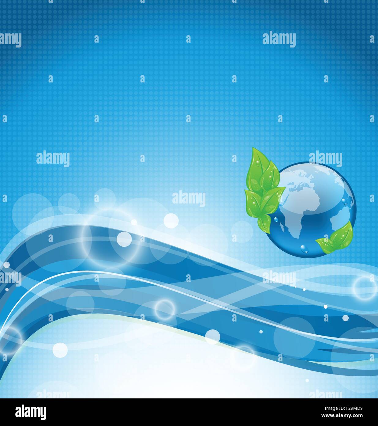 Environmental Design Abstract Abstract wavy background with environment symbol Stock Vector Image ...