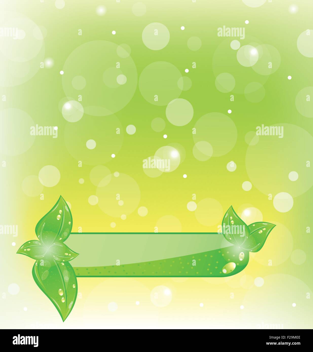 Ecology background with green leaves Stock Vector Image & Art - Alamy