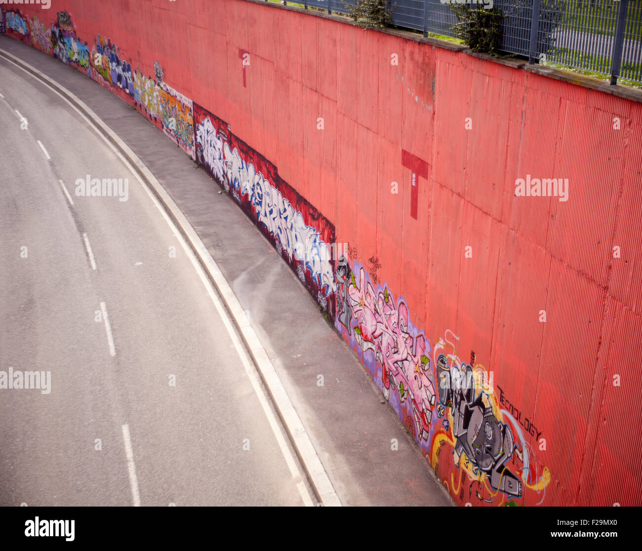 Graffiti on a tunnel wall hi-res stock photography and images - Alamy