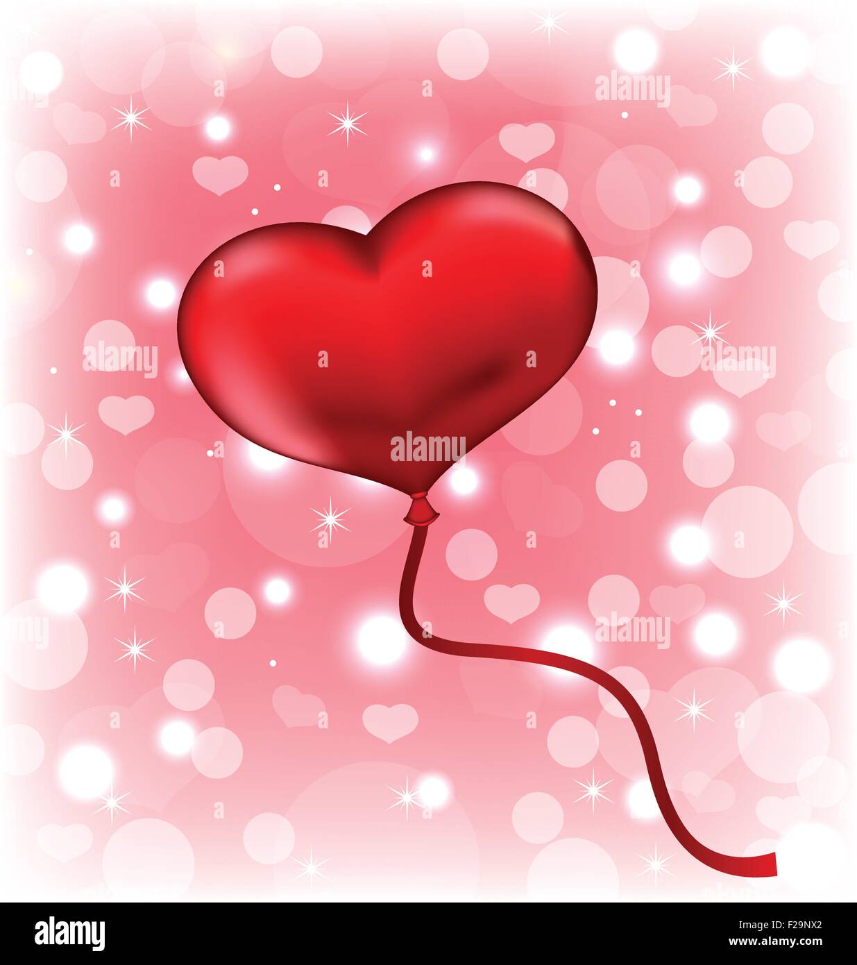 Balloon in the shape of heart Stock Vector Image & Art - Alamy