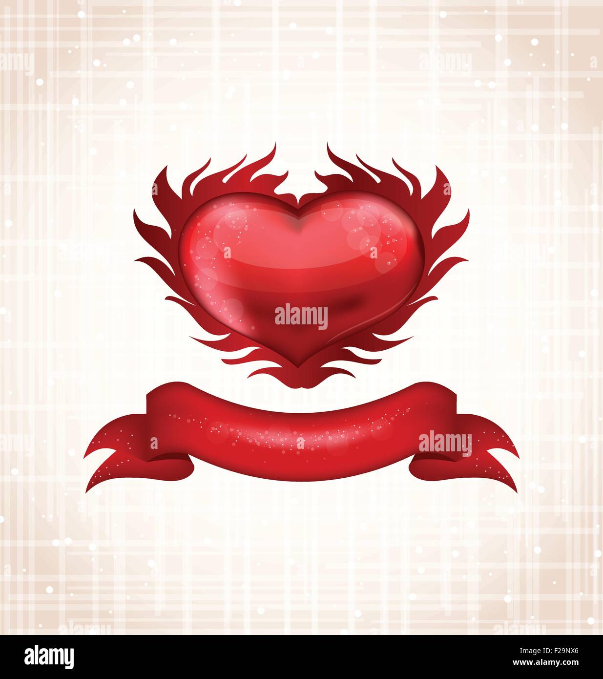 Valentine's day card with heart Stock Vector Image & Art - Alamy