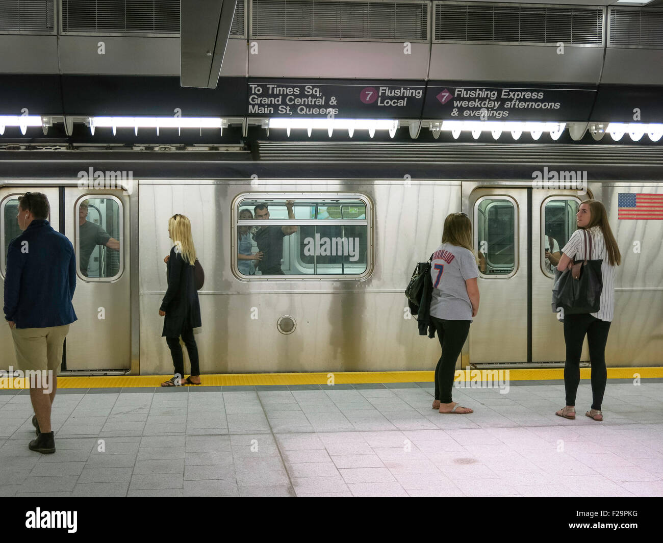34th Street-Hudson Yards Subway Station, NYC, USA Stock Photo