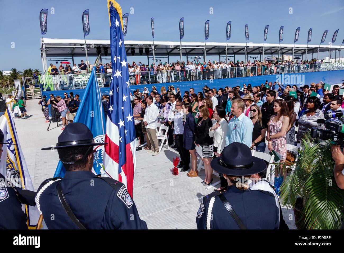 Florida, FL, South, Miami Beach, Oath of Citizenship Ceremony