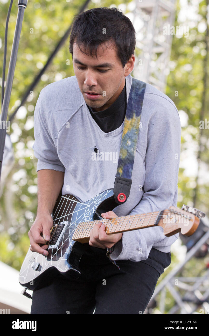 Chicago, Illinois, USA. 12th Sep, 2015. Musician ZAC CARPER of Fidlar