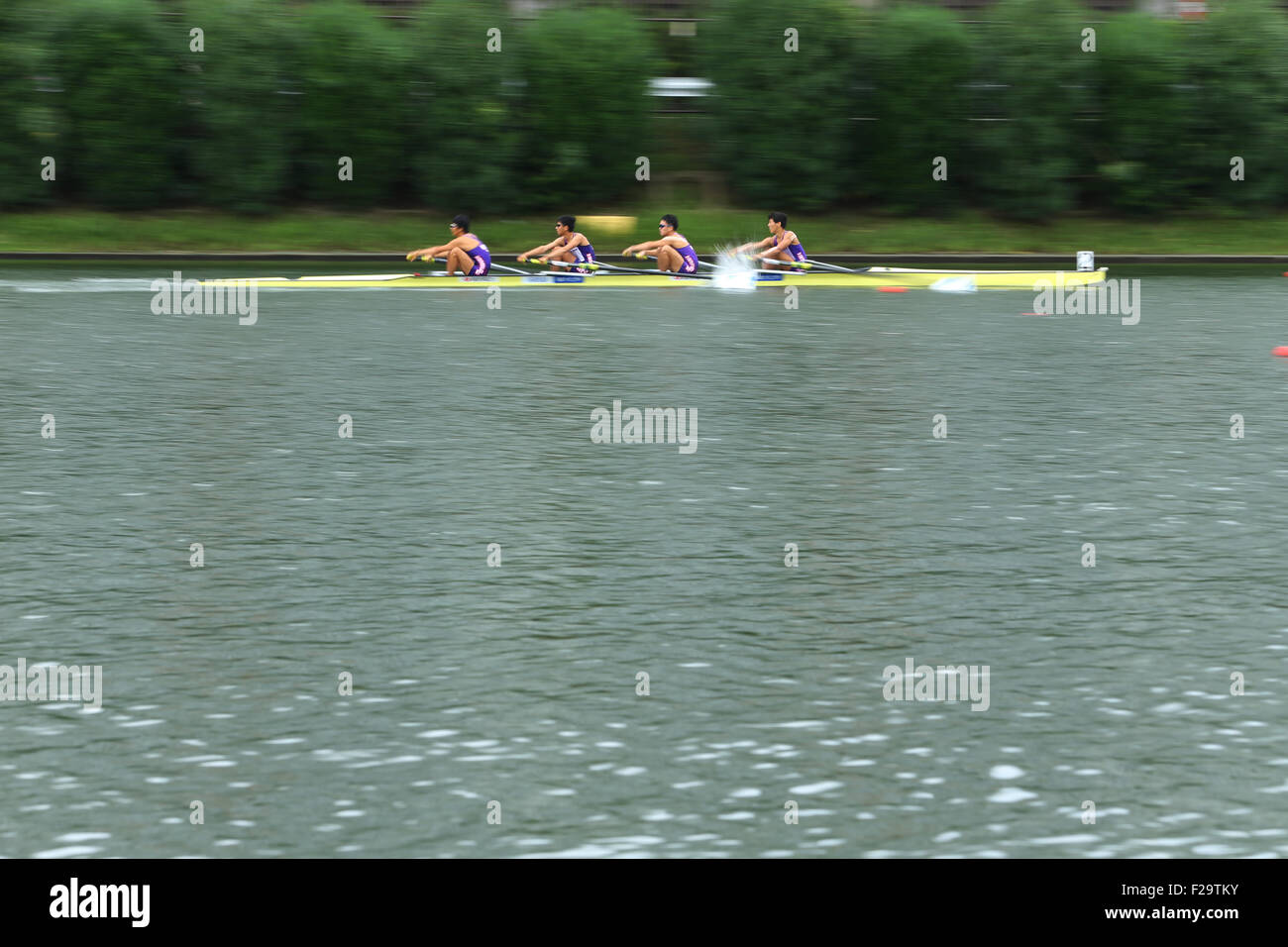 the Toda Olympic Rowing Course, Saitama, Japan. 13th Sep, 2015 ...