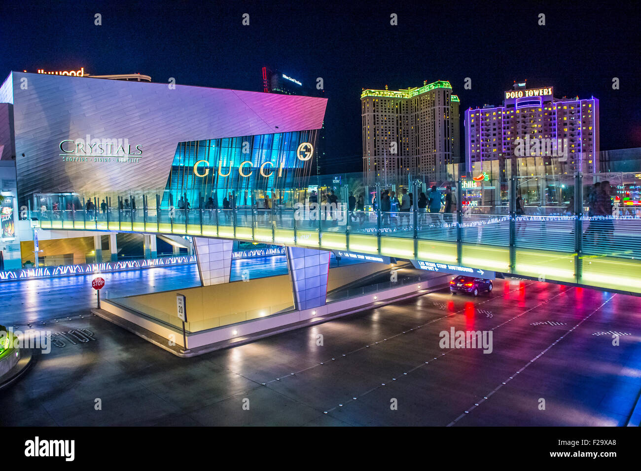 The Crystals mall in Las Vegas strip Stock Photo Alamy