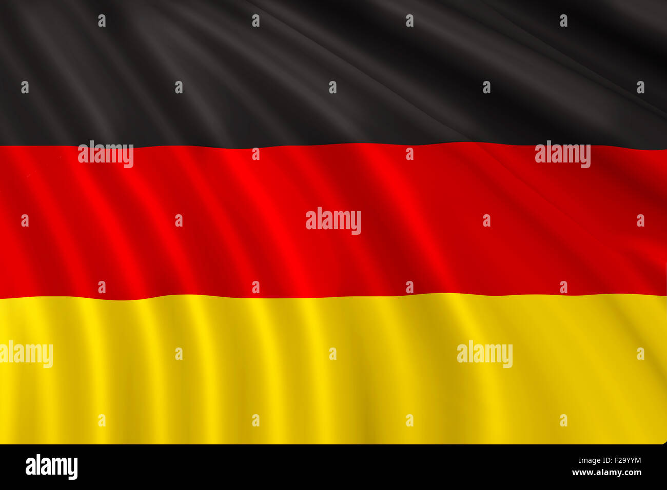 Fabric Flag of Germany Stock Photo