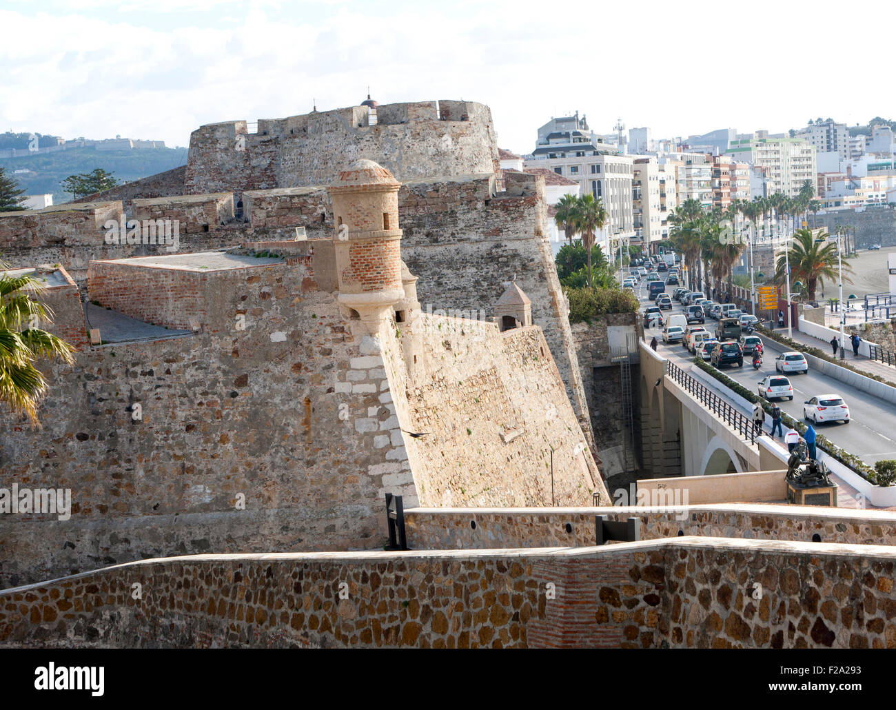 Muralla Real Historic Fortress Ceuta Spanish Territory In North Africa 