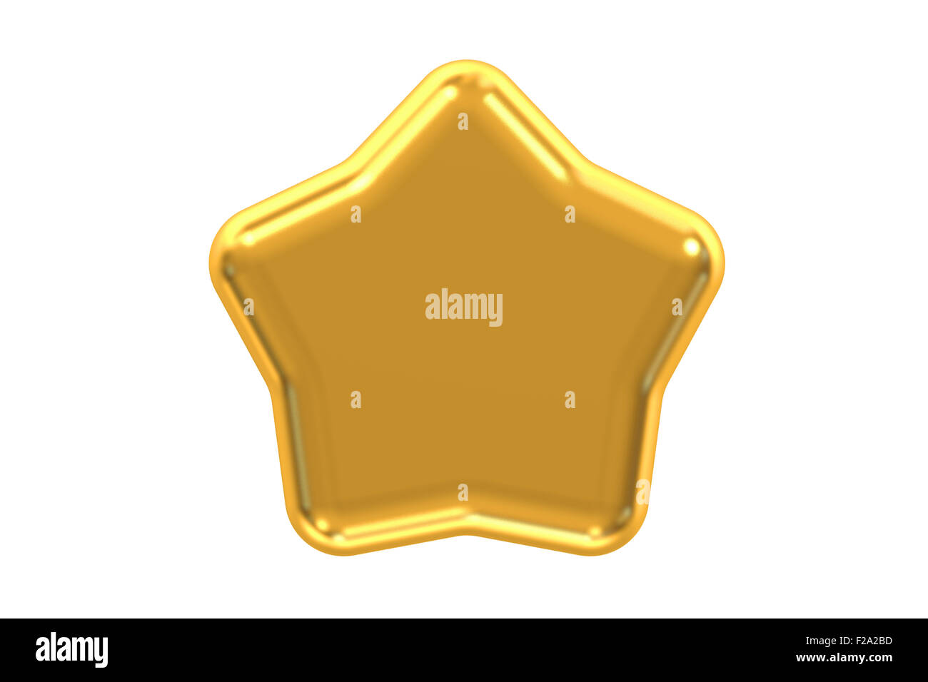 Gold Star isolated on white background Stock Photo - Alamy