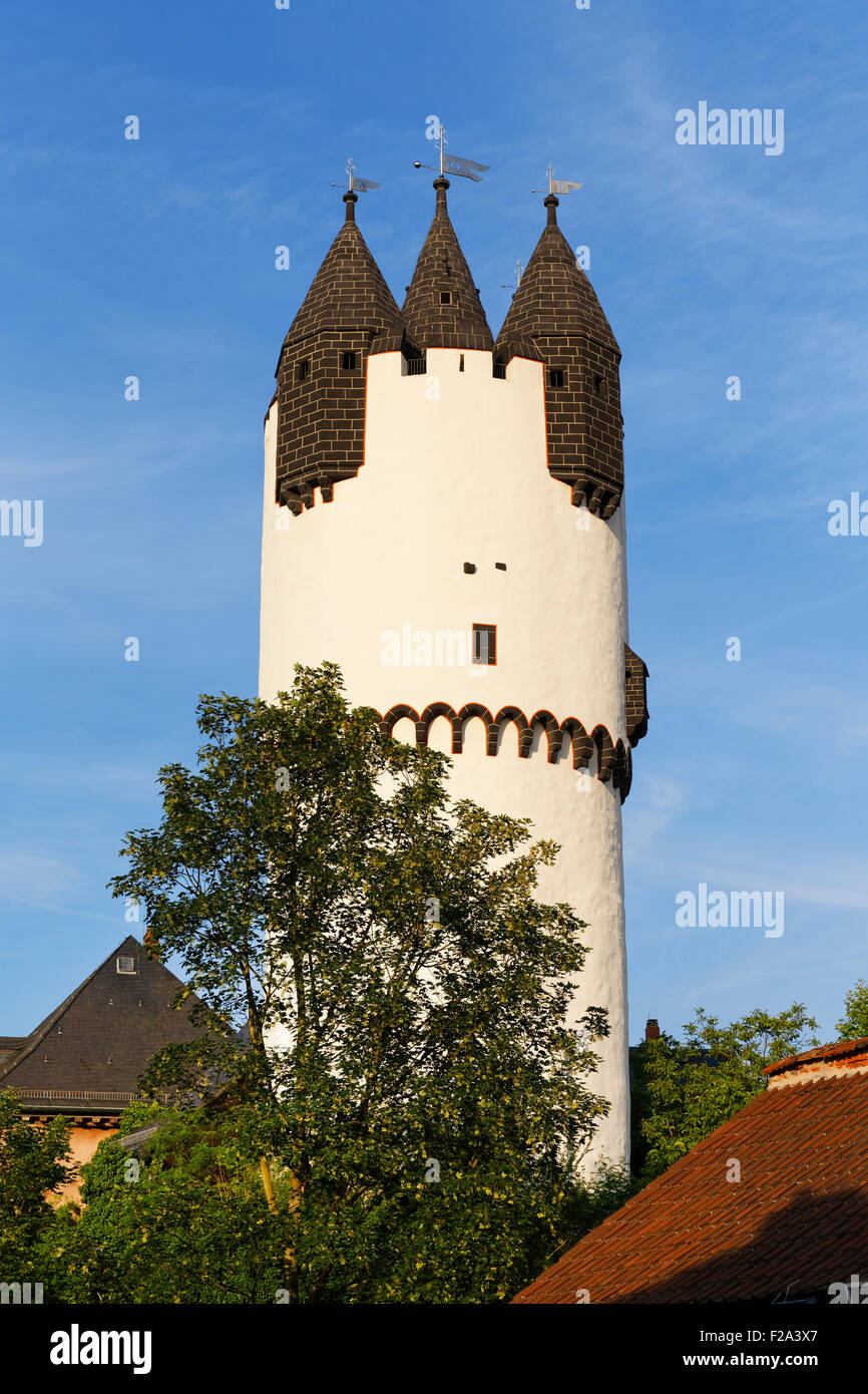 Tower, keep of the Steinheimer Castle, Steinheim am Main, Hanau, Hesse, Germany Stock Photo