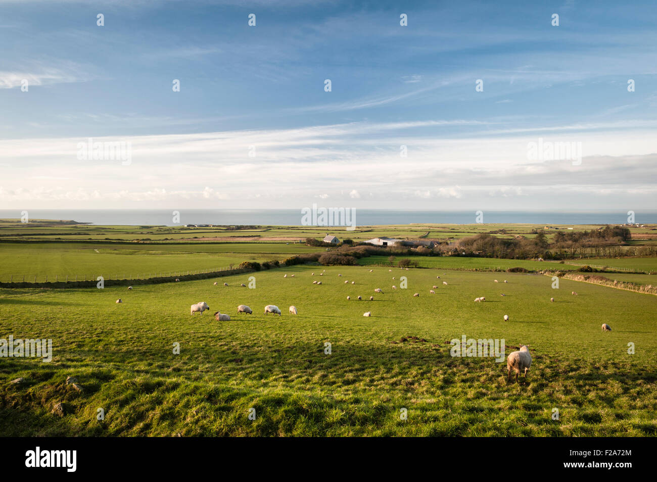 Penllech, on the Lleyn peninsula, Gwynedd, Wales, UK. The remote and now redundant St Mary's Church Stock Photo