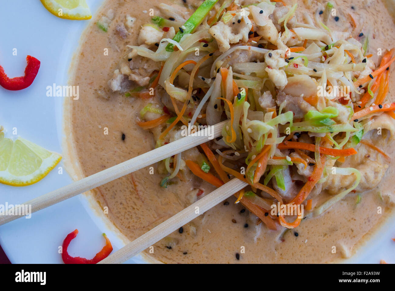 ramen asian noodle soup Stock Photo - Alamy