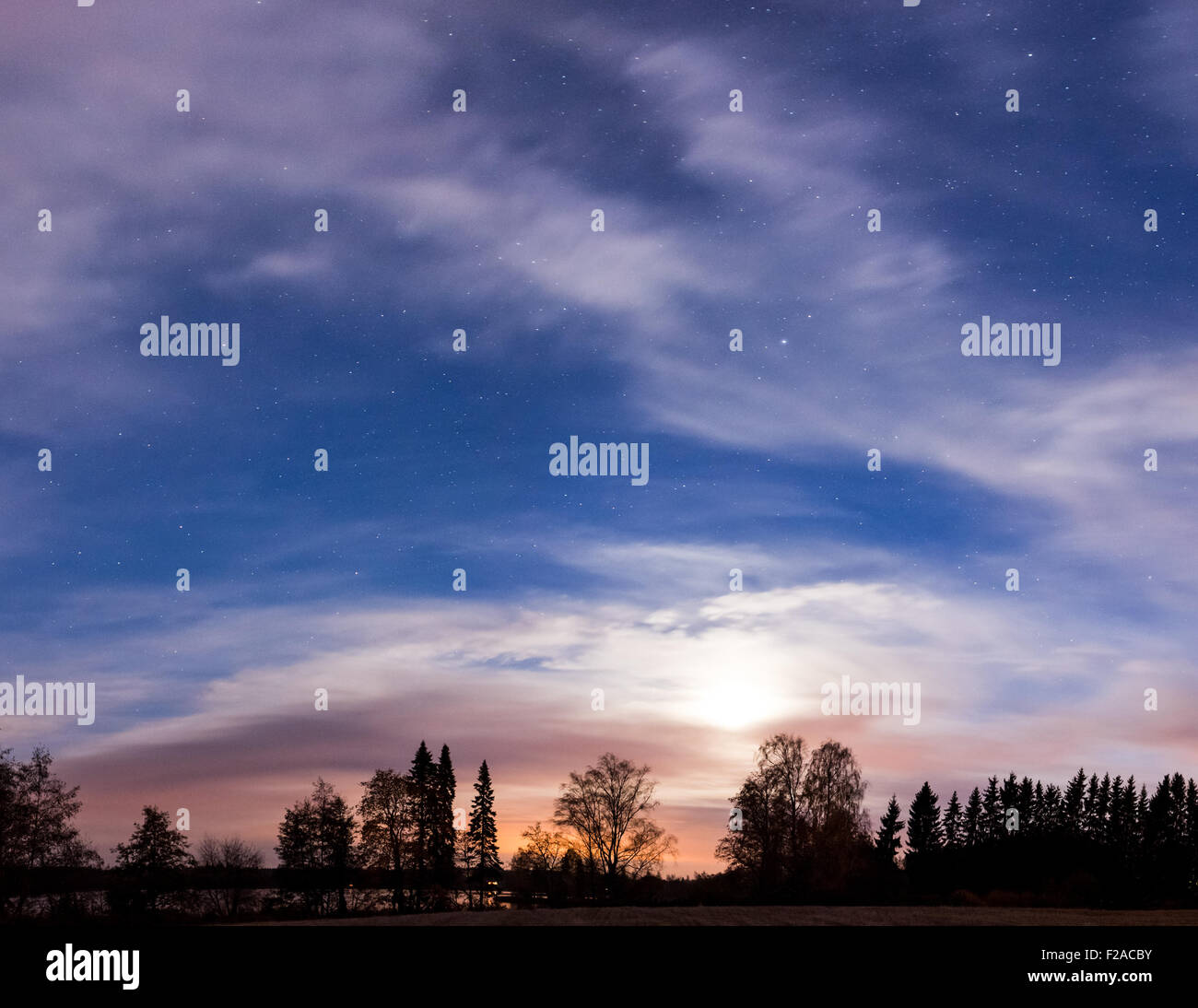 Panorama cloudy night sky hi-res stock photography and images - Alamy