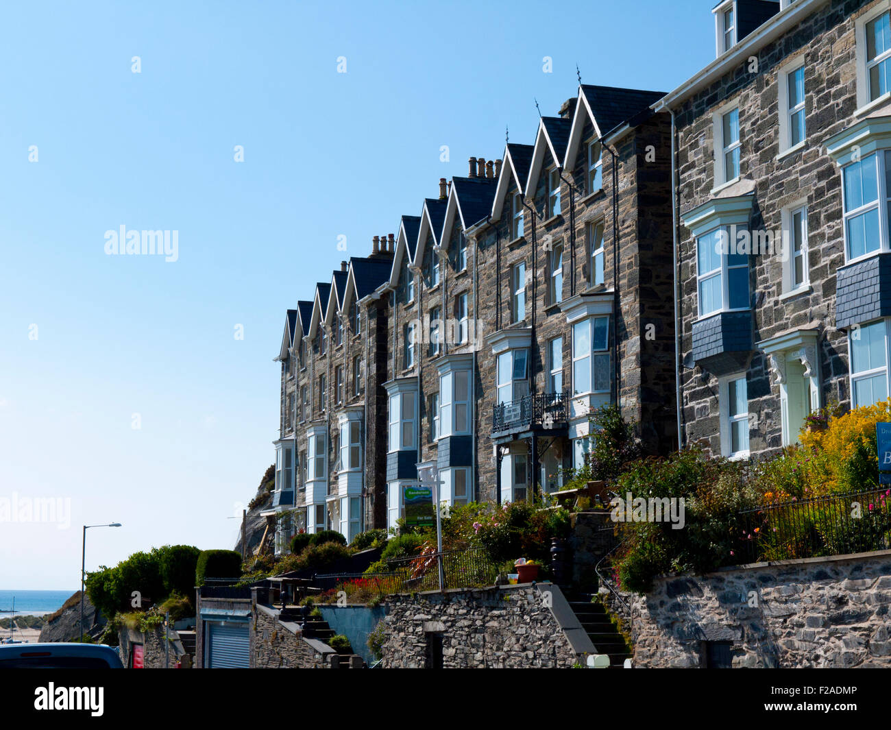 Large Terraced house overlooking Mawddach Estuary, Barmouth, Wales, UK
