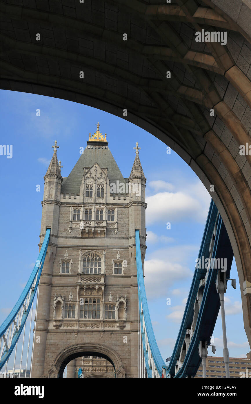 The famous Tower Bridge on the River Thames in London, England Stock Photo