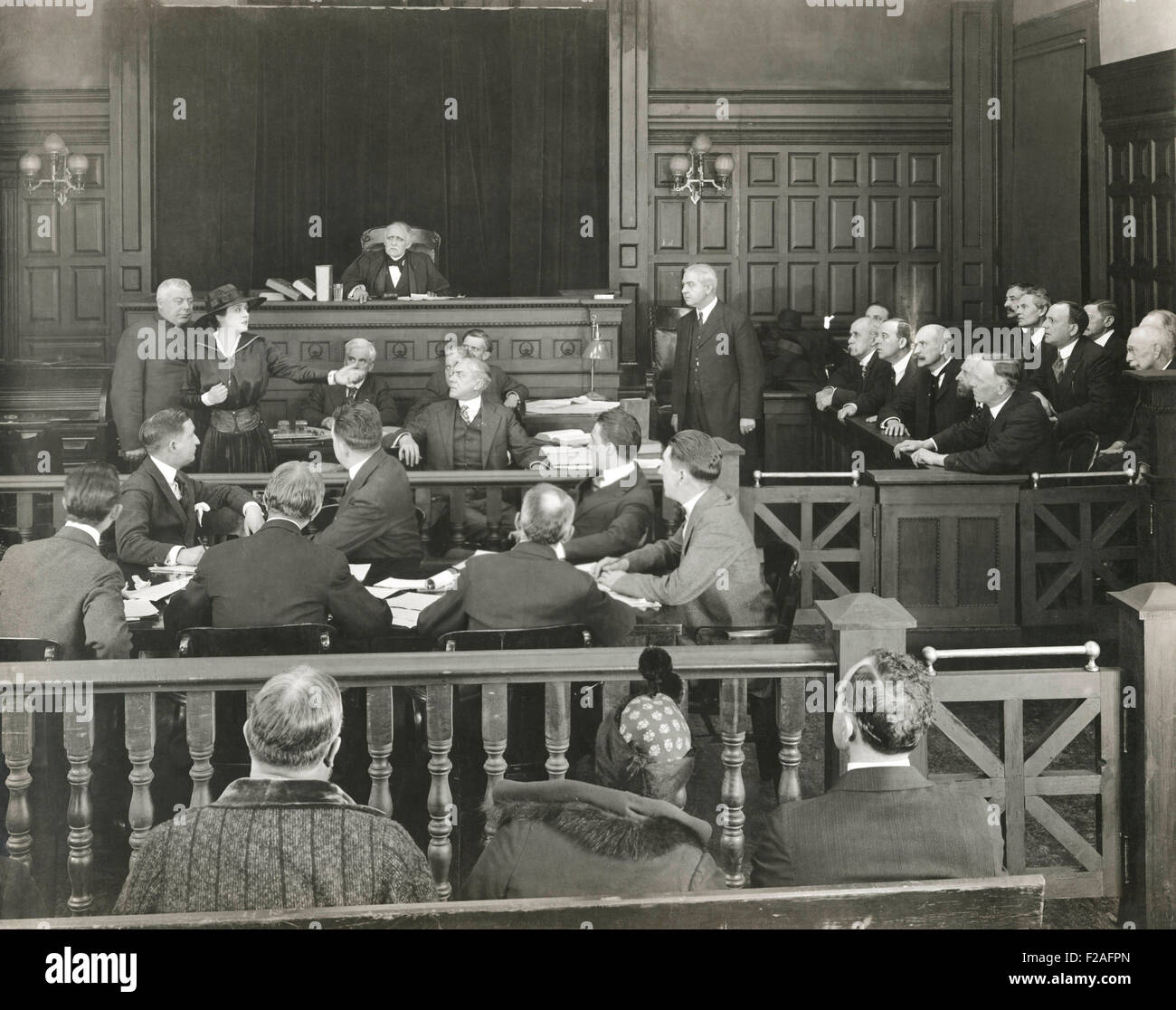 Order in the court (OLVI008 OU346 F) Stock Photo