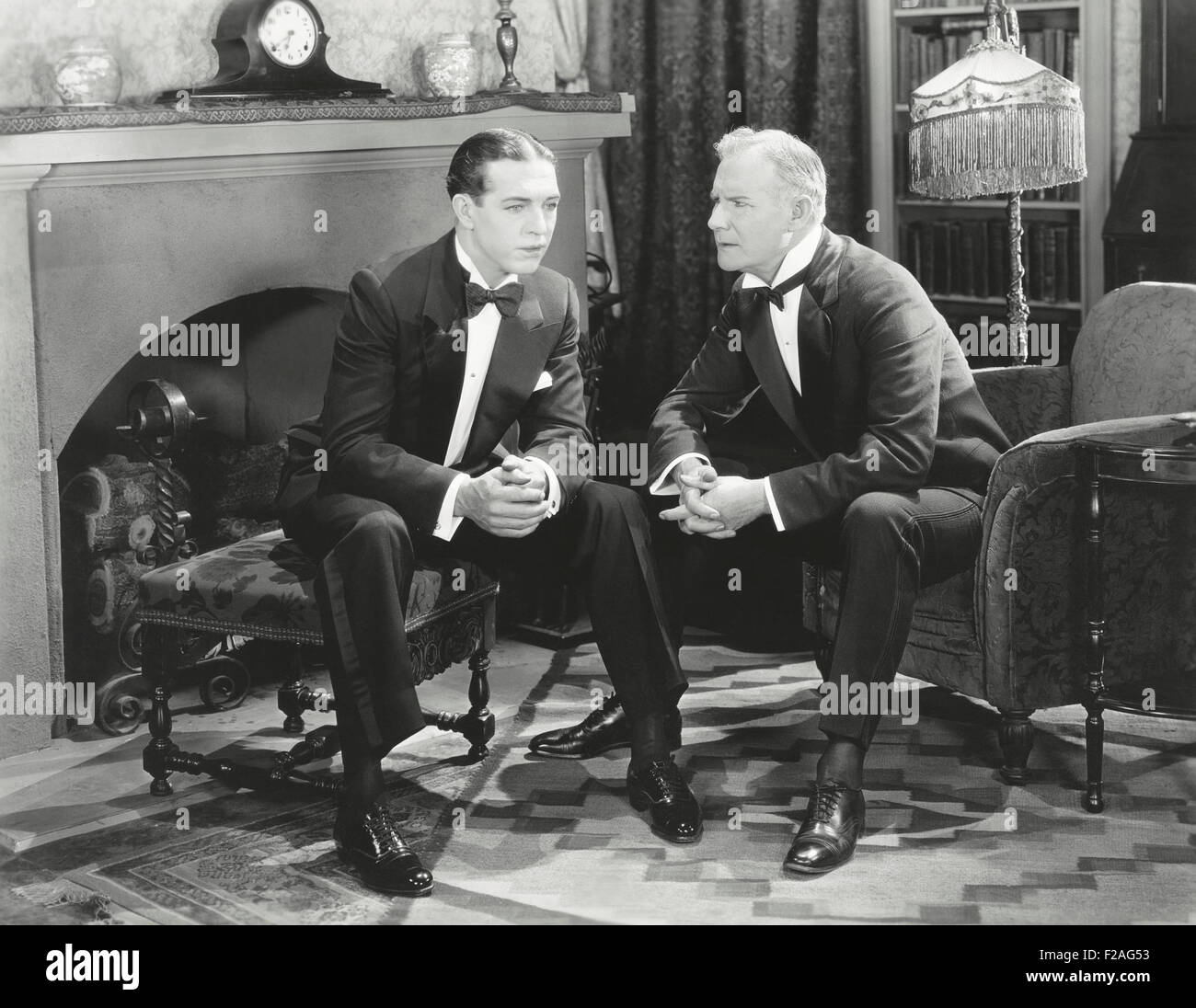 Fatherly advice (OLVI008 OU234 F) Stock Photo