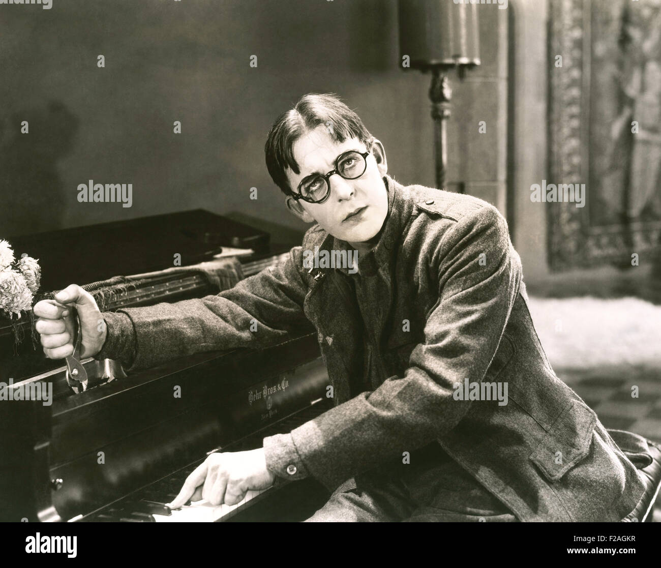 Piano tuner (OLVI008 OU115 F) Stock Photo