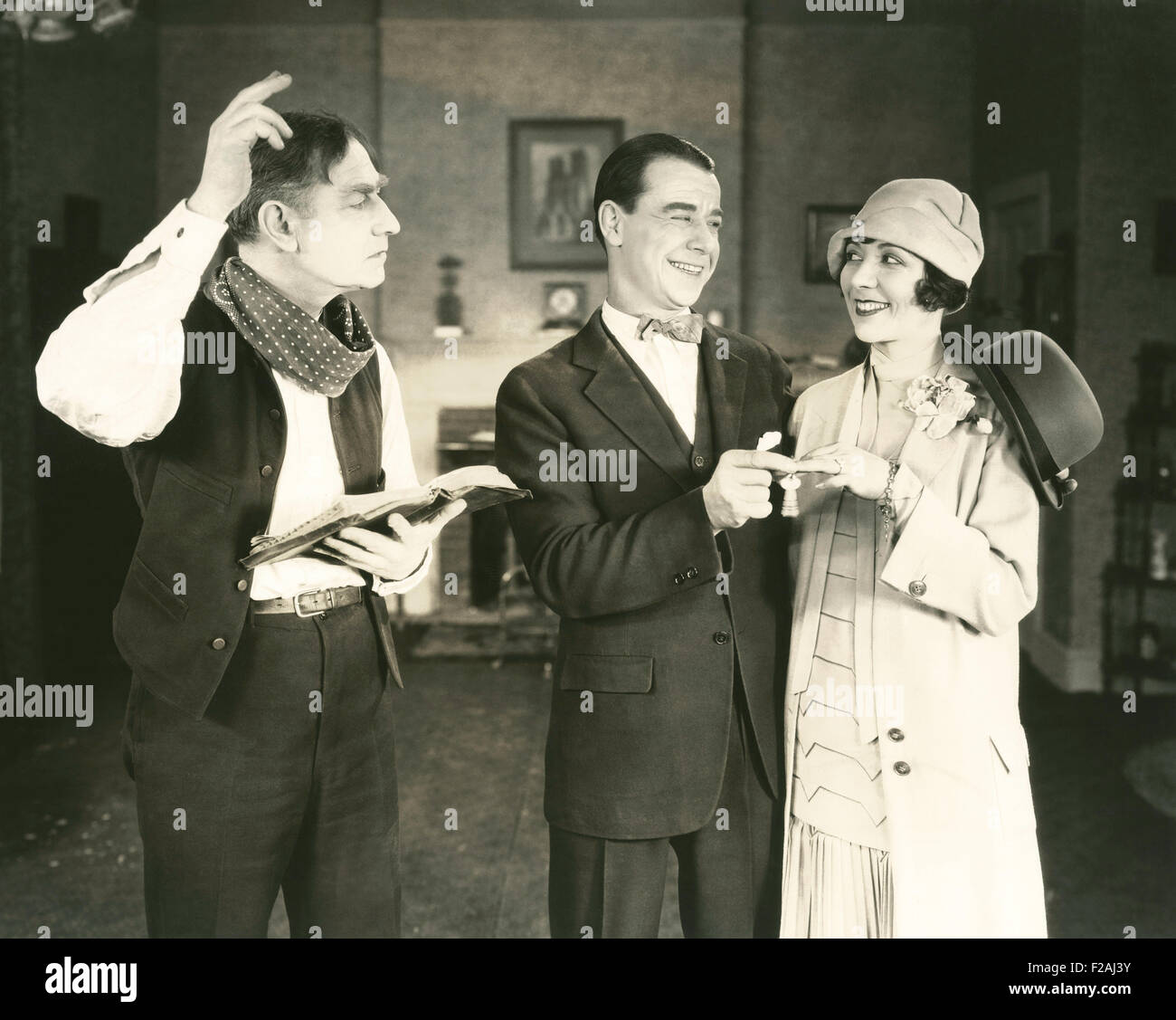 Key exchange ceremony (OLVI007 OU856 F) Stock Photo