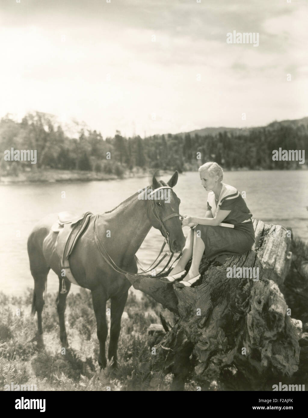 Taking a break by the lake olvi007 ou763 f stock photo alamy