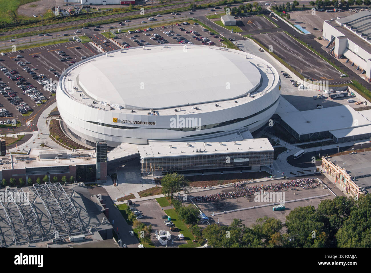 The Centre Videotron arena is pictured in Quebec City in the first day